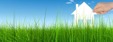 kavramsal beyaz kağıt evi