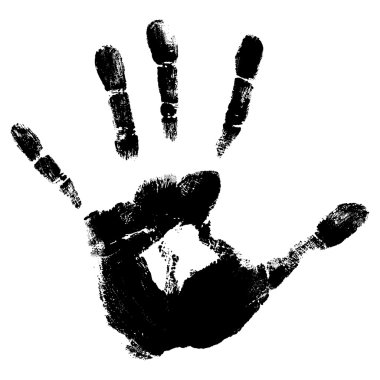 siyah boya insan eli