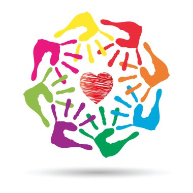 onceptual kırmızı kalp simgesi