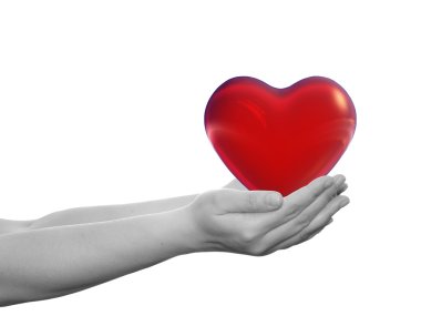 İnsan elinde düzenlenen kalp