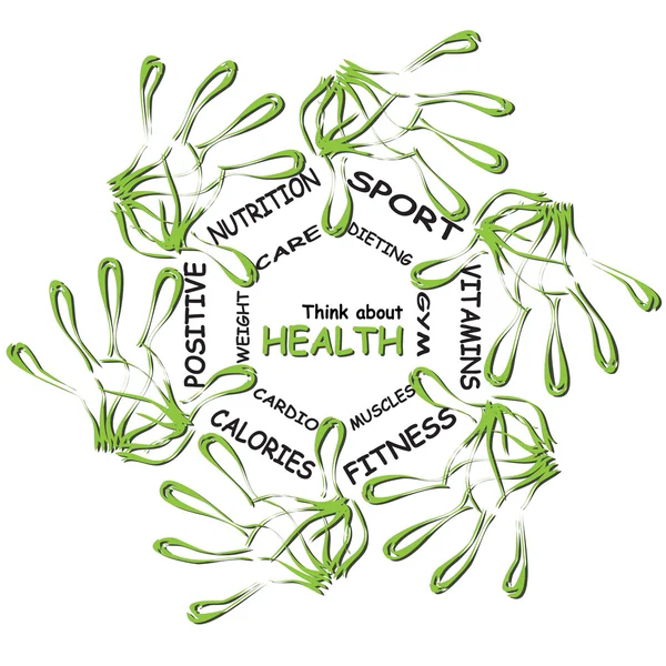 Health word cloud — Stock Photo, Image