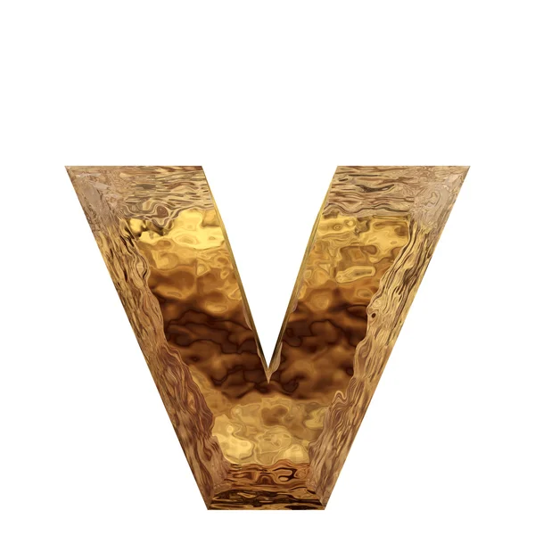 Ouro brilhante metal dourado fonte — Fotografia de Stock