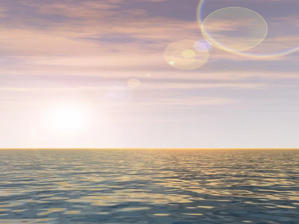 물으로 아름 다운 바다 경치 — 스톡 사진
