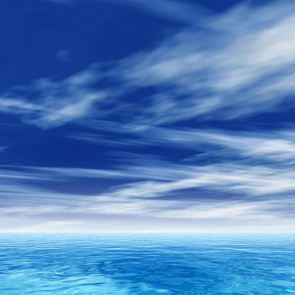 Konceptuella havet o vågor och sky — Stockfoto