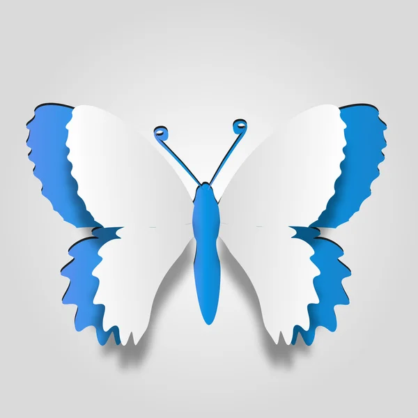 White paper  butterfly shape — Stock Photo, Image