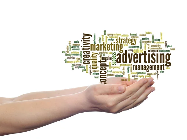 Advertising word cloud — Stock Photo, Image