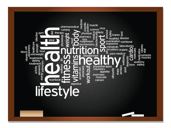 Abstracte gezondheid word cloud — Stockfoto