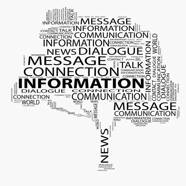 Information word cloud — Stockfoto