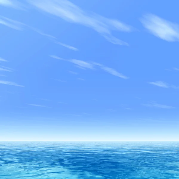 Fogalmi tenger o hullámok és az ég — Stock Fotó