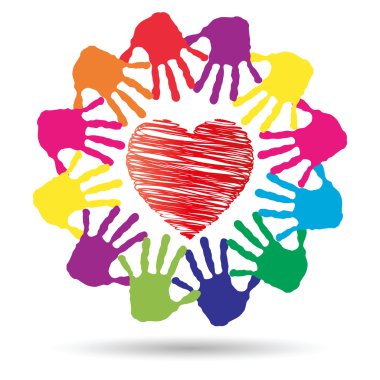 Kırmızı kalp aşk sembolü