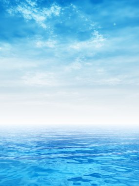  okyanus su dalgaları ve gökyüzü 