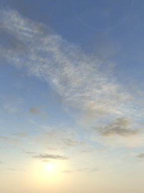  gündoğumu kare arka plan bulutlar ile 