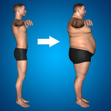 şişman kilolu vs ince adam 