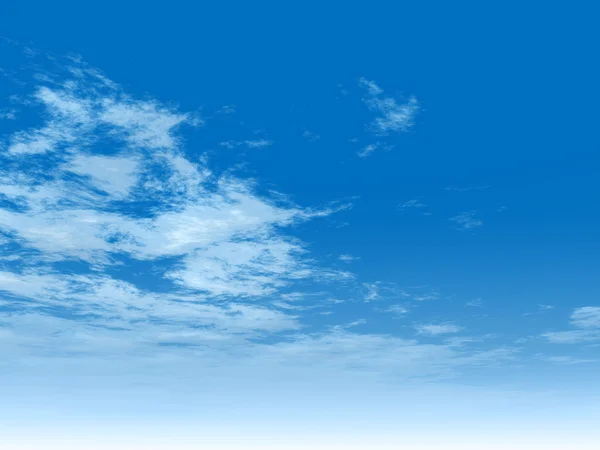 Doğal gökyüzü beyaz bulutlar ile — Stok fotoğraf