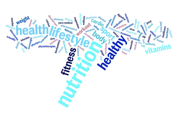 Abstract health word cloud — Stock Photo, Image