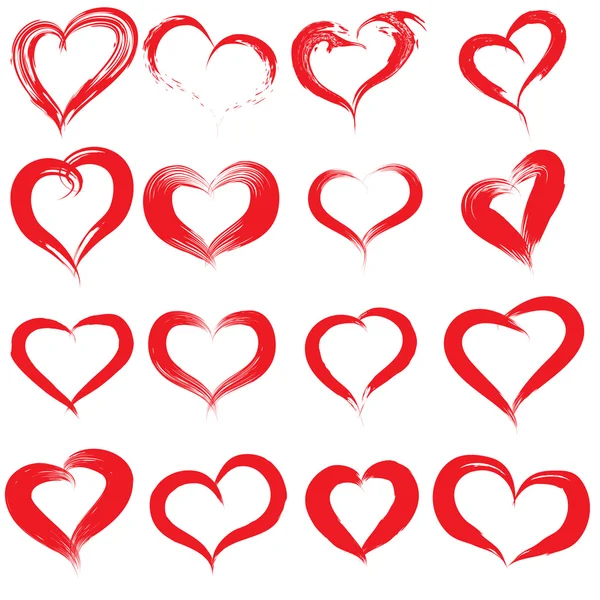 boyalı kalp şekilleri 