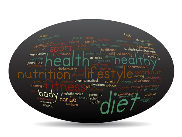 Abstract health word cloud — Stock Photo, Image