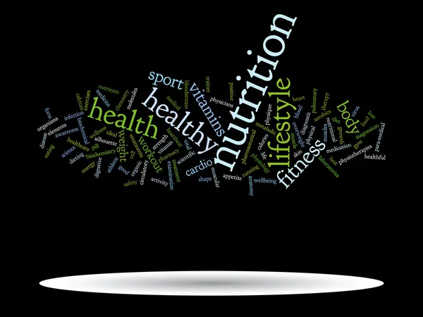 Health word cloud — Stock Vector