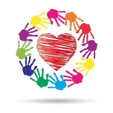 kavramsal kırmızı kalp simgesi