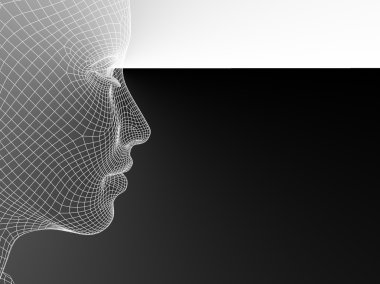  Tel kafes genç kadın yüzü 