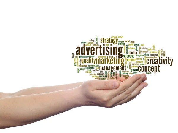 Advertising word cloud — Stock Photo, Image