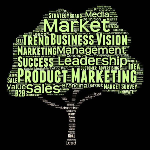 Marketing palabra nube — Foto de Stock