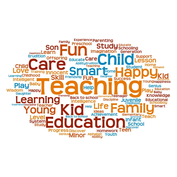 Onderwijs abstracte word cloud — Stockfoto