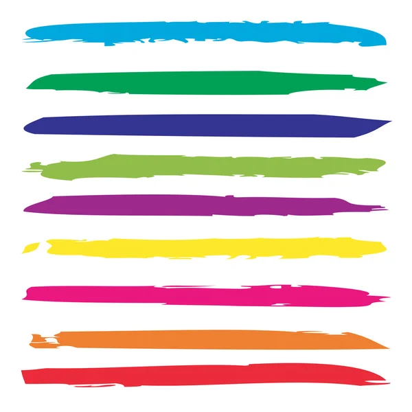 Pinceladas multicoloridas — Fotografia de Stock