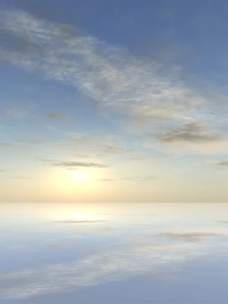 Вода и отражение неба — стоковое фото