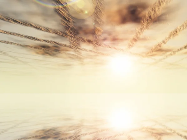 Água e reflexão do céu — Fotografia de Stock