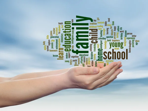 Education abstract word cloud — Stock Photo, Image