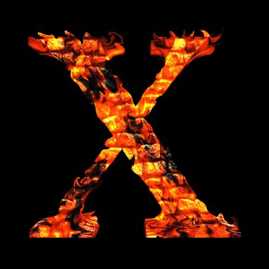  Yanan ateşi yazı tipi  