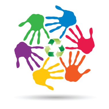  yeşil geri dönüşüm sembolü