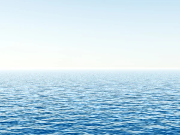Okyanus su dalgaları ve gökyüzü — Stok fotoğraf