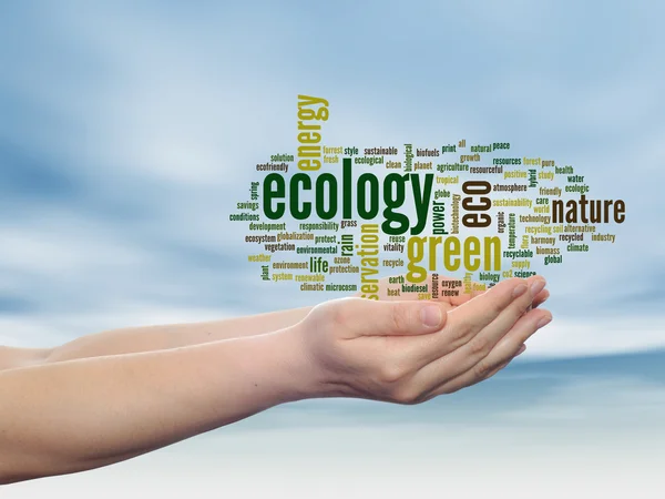 Ecology word cloud — Stock Photo, Image