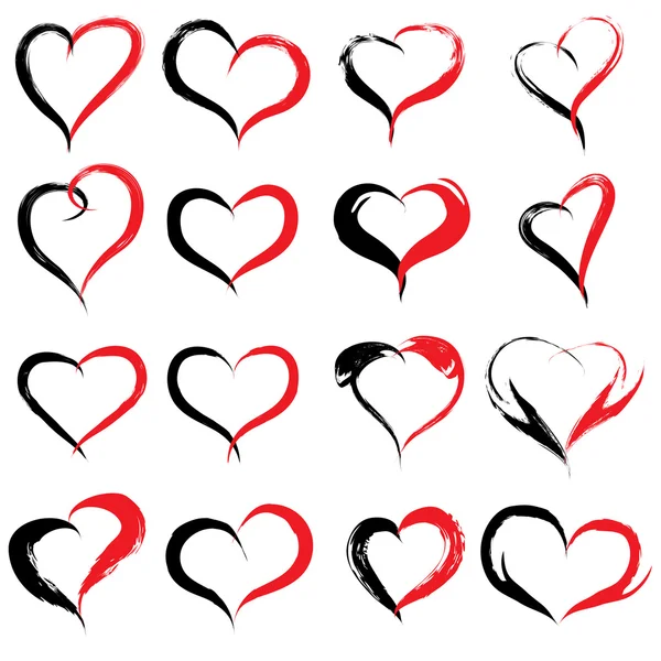 Formas de corazón pintado —  Fotos de Stock