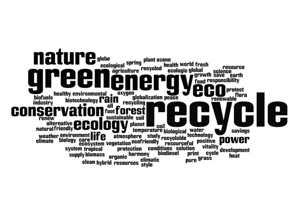 Recycle word cloud — Stock Photo, Image