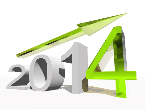 Year symbol with an arrow — Stock Photo, Image