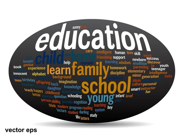 Onderwijs word cloud — Stockvector