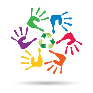  yeşil geri dönüşüm sembolü