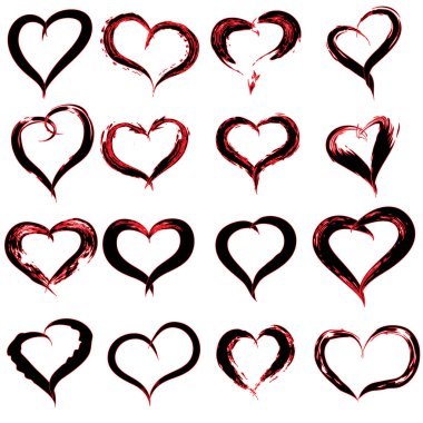 kırmızı siyah kupa boyalı