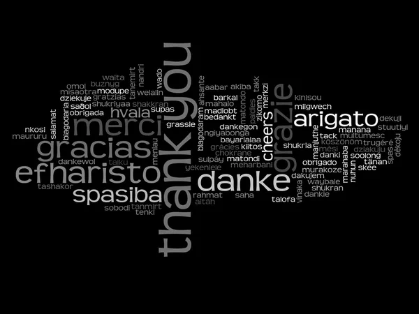 abstract thank you word cloud