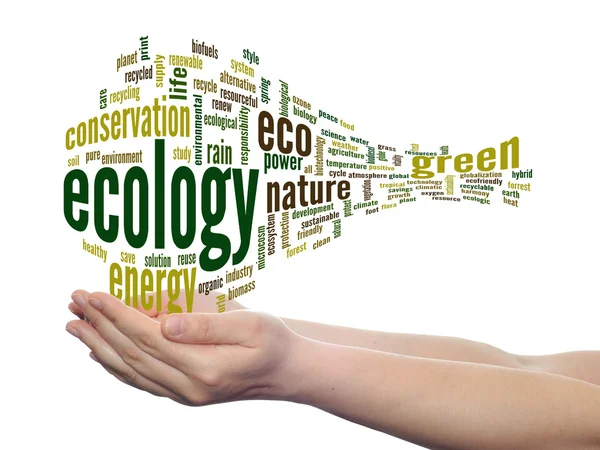 Conservation word cloud text — Stock Photo, Image