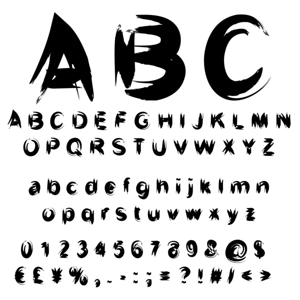 Black scribble font — Stock Photo, Image