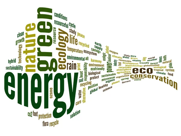 Ecology word cloud — Stock Photo, Image