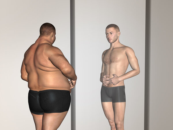 Избыточный вес против стройного человека
 