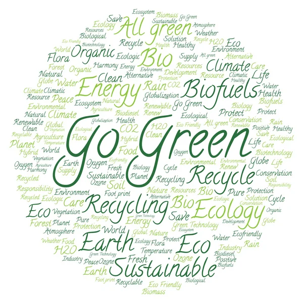 Energy and conservation word cloud — Stock Photo, Image