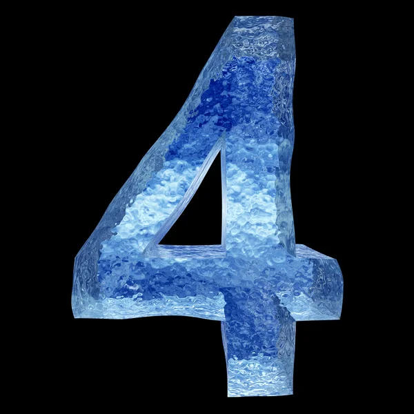 Azul número quatro. — Fotografia de Stock