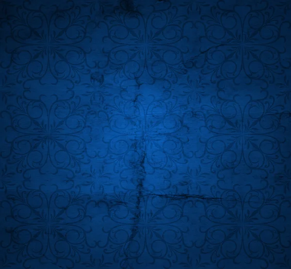 Eski kağıt arka plan mavi — Stok fotoğraf