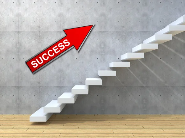 Концептуальная бетонная лестница — стоковое фото